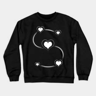 S-shaped hearts Sticker Crewneck Sweatshirt